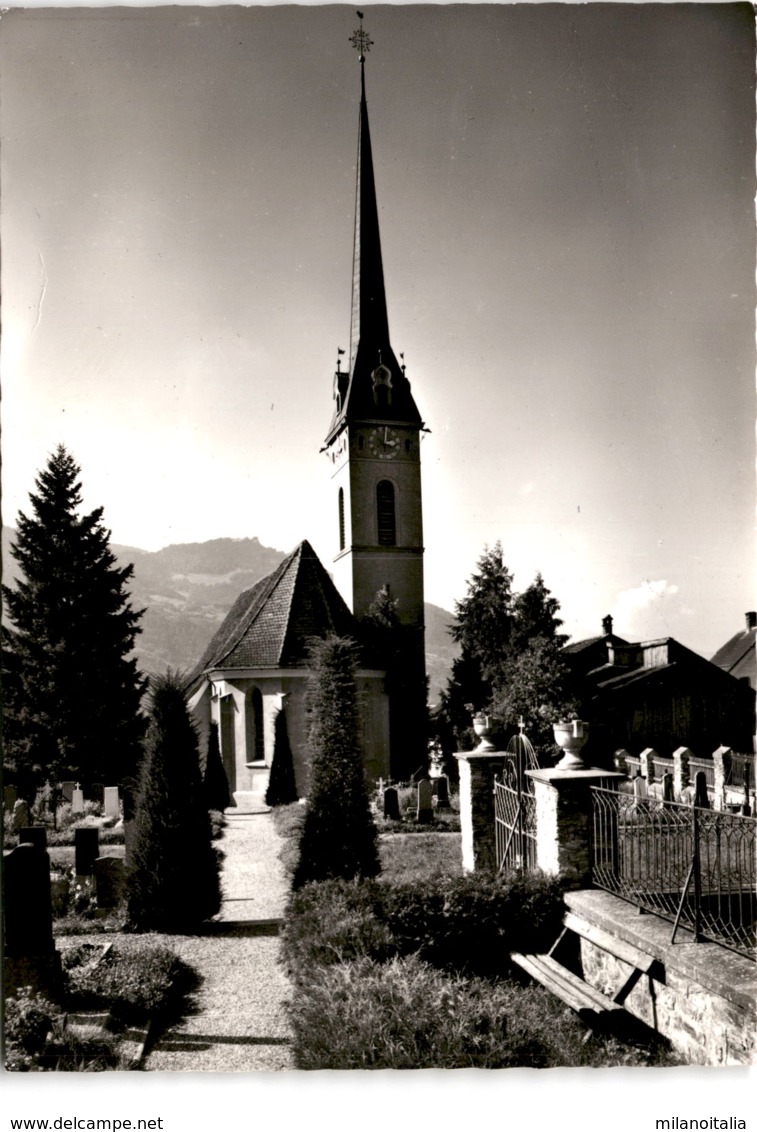 Igis Graubünden - Die Kirche (41-569) * 4. 10. 1968 - Igis