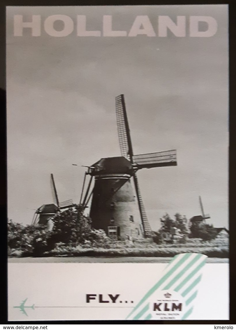 KLM Airlines Carte Postale - 1946-....: Era Moderna