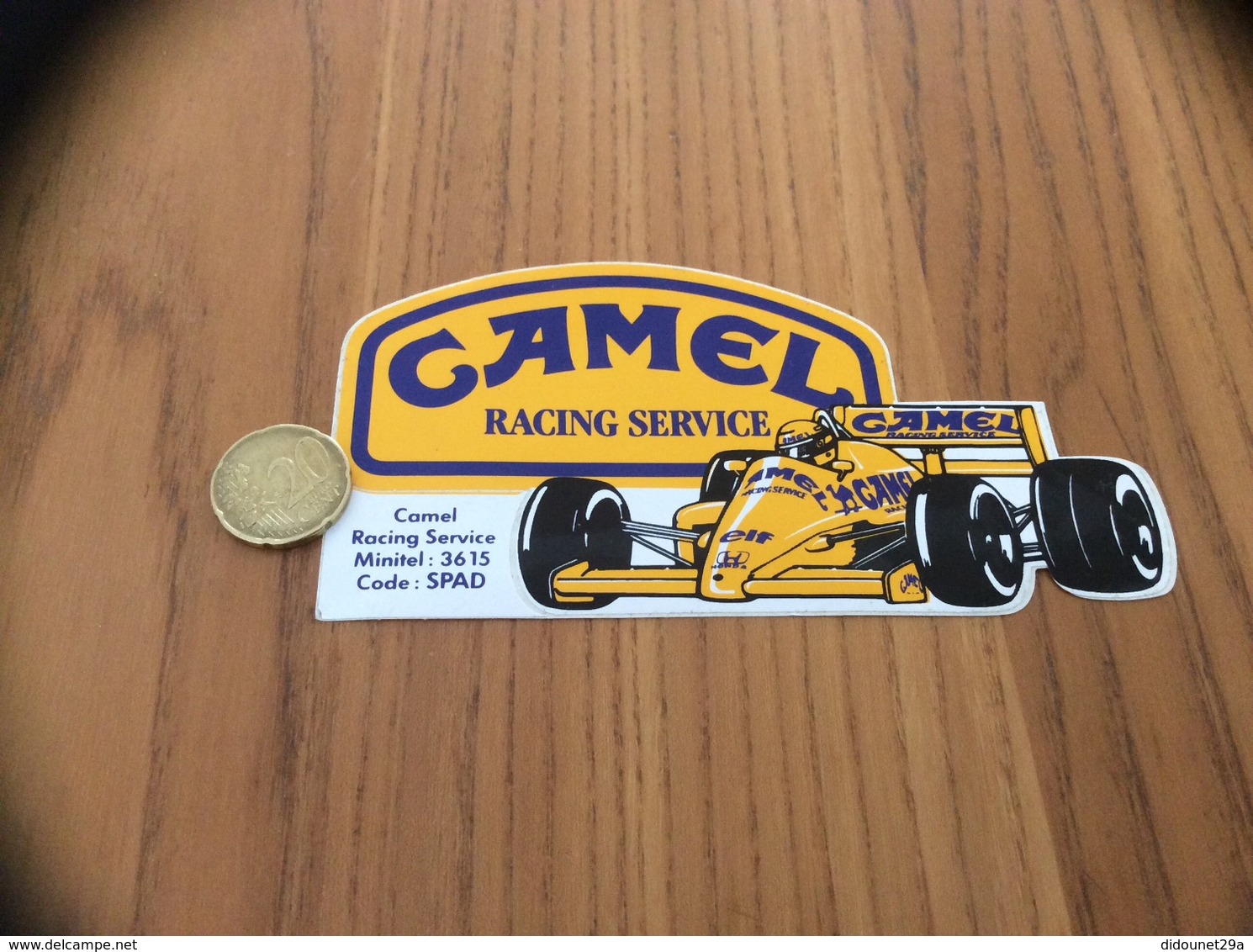 AUTOCOLLANT, Sticker « CAMEL RACING SERVICE » (F1) - Stickers