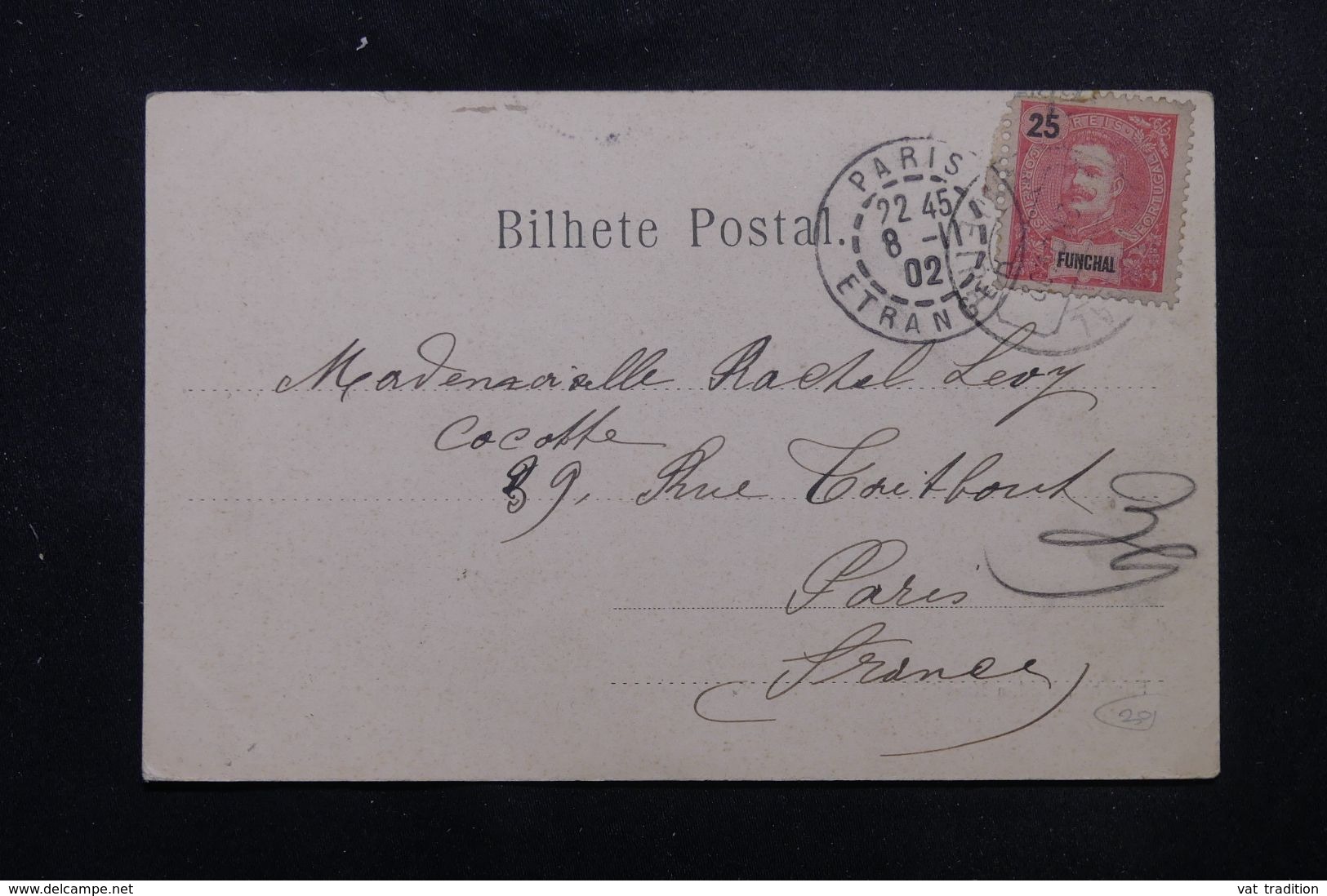 PORTUGAL / FUNCHAL - Affranchissement De Funchal Sur Carte Postale Pour La France En 1902 - L 64282 - Funchal