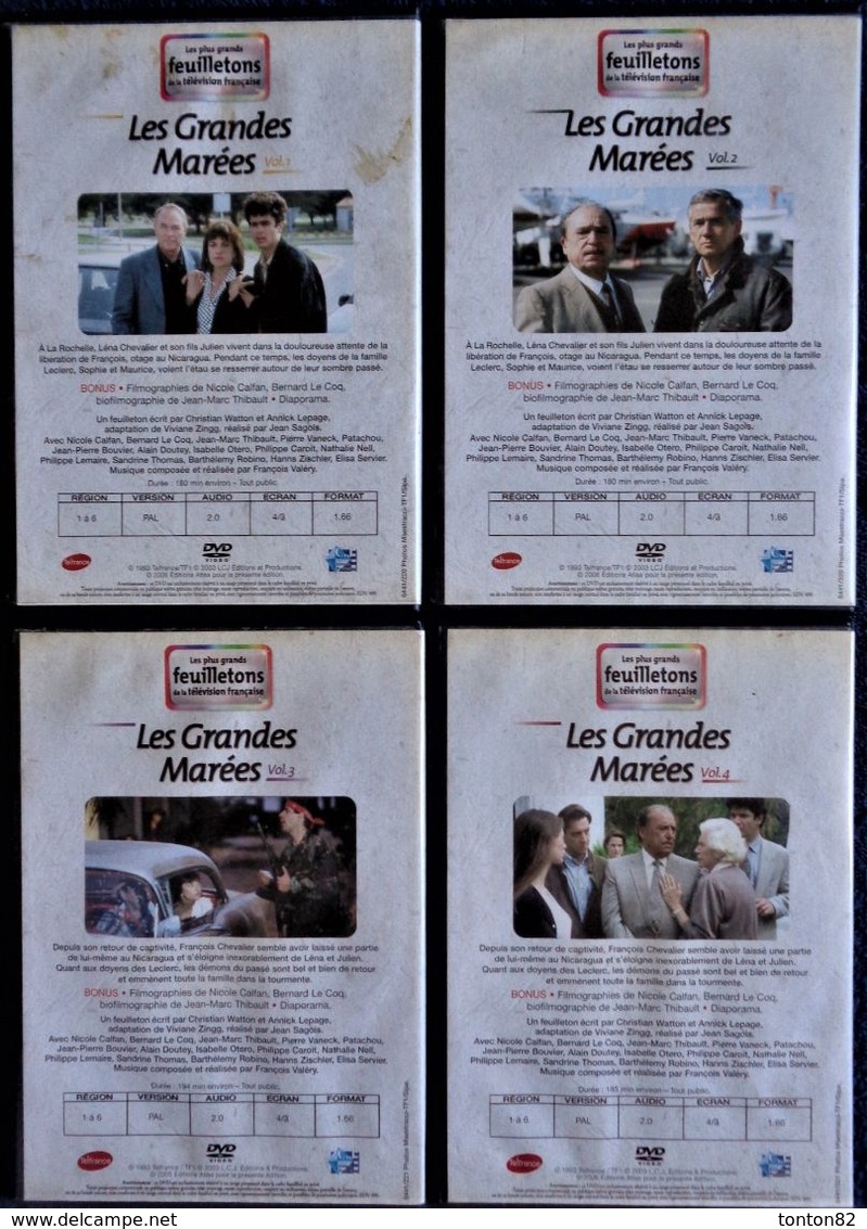 Les Grandes Marées - ( Feuilleton TV ) - 4 DVD - Nicole Calfan - Bernard Le Coq - Jean-Marc Thibault - Pierre Vaneck . - TV-Serien