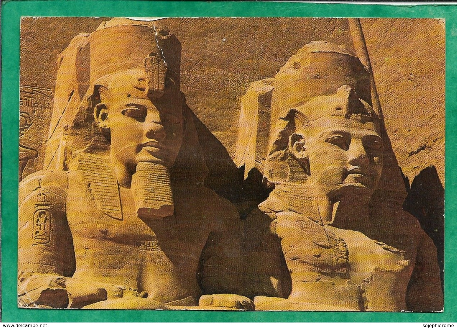 Temple Du Rocher D'Abou Simbel De Ramsès II Vue Partielle Des Gigantesques Statues 2scans - Temples D'Abou Simbel