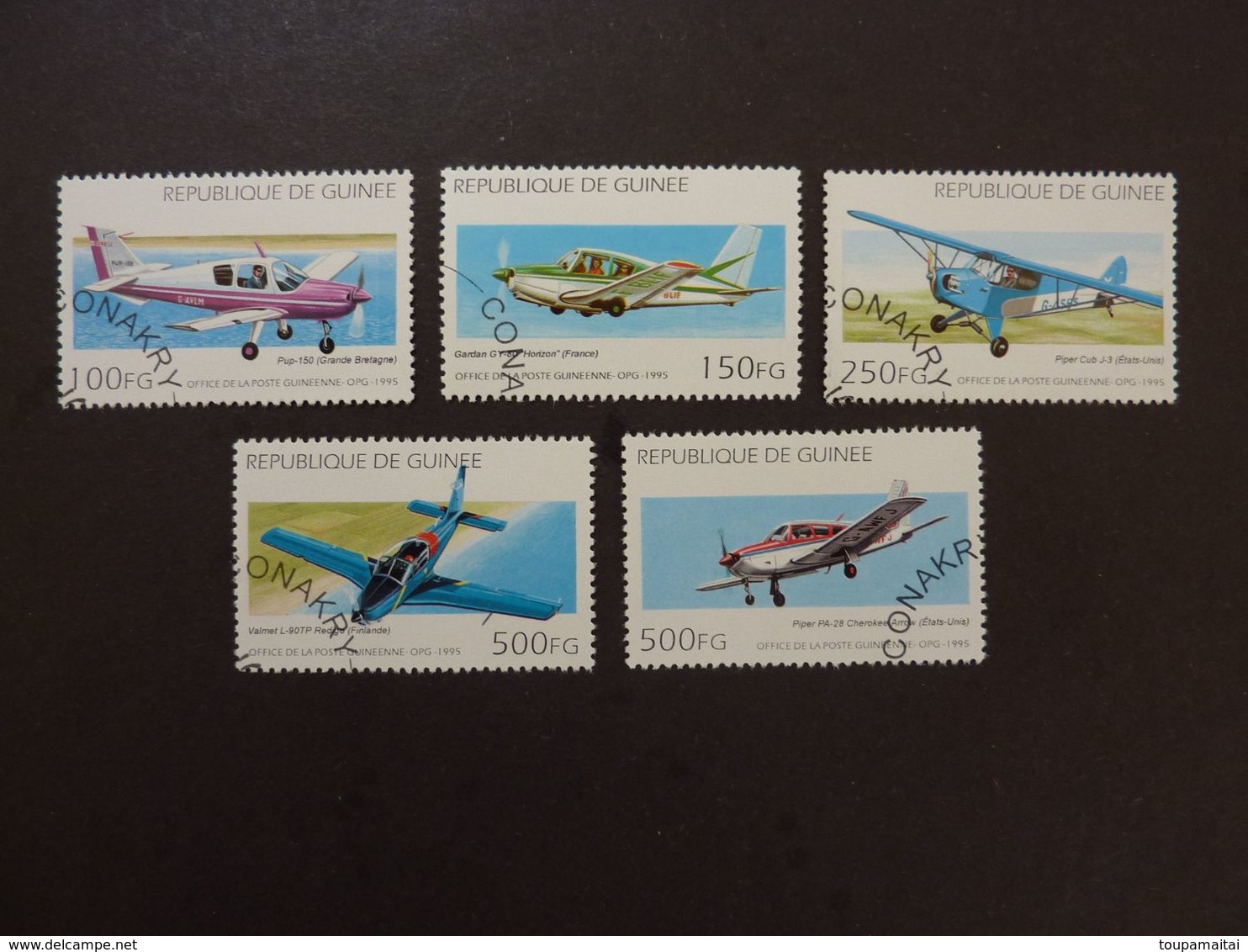 GUINEE, Lot De 5 Timbres  (avions) - Aerei