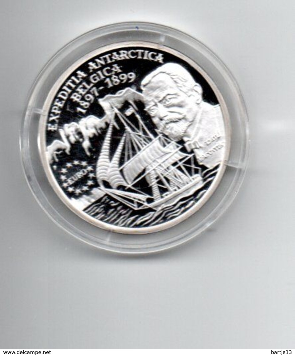 ROEMENIE 100 LEI 1999 ZILVER PROOF 100th BELGICA EXPEDITION - Roumanie