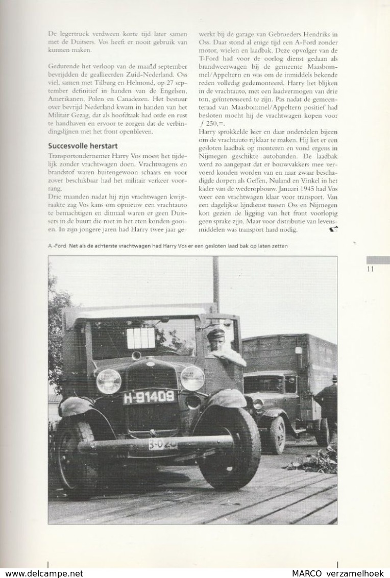 Brochure-leaflet: 50 Jaar Harry Vos Transport Oss (NL) 1944-1994 Scania-DAF-mercedes-chevrolet - Camions