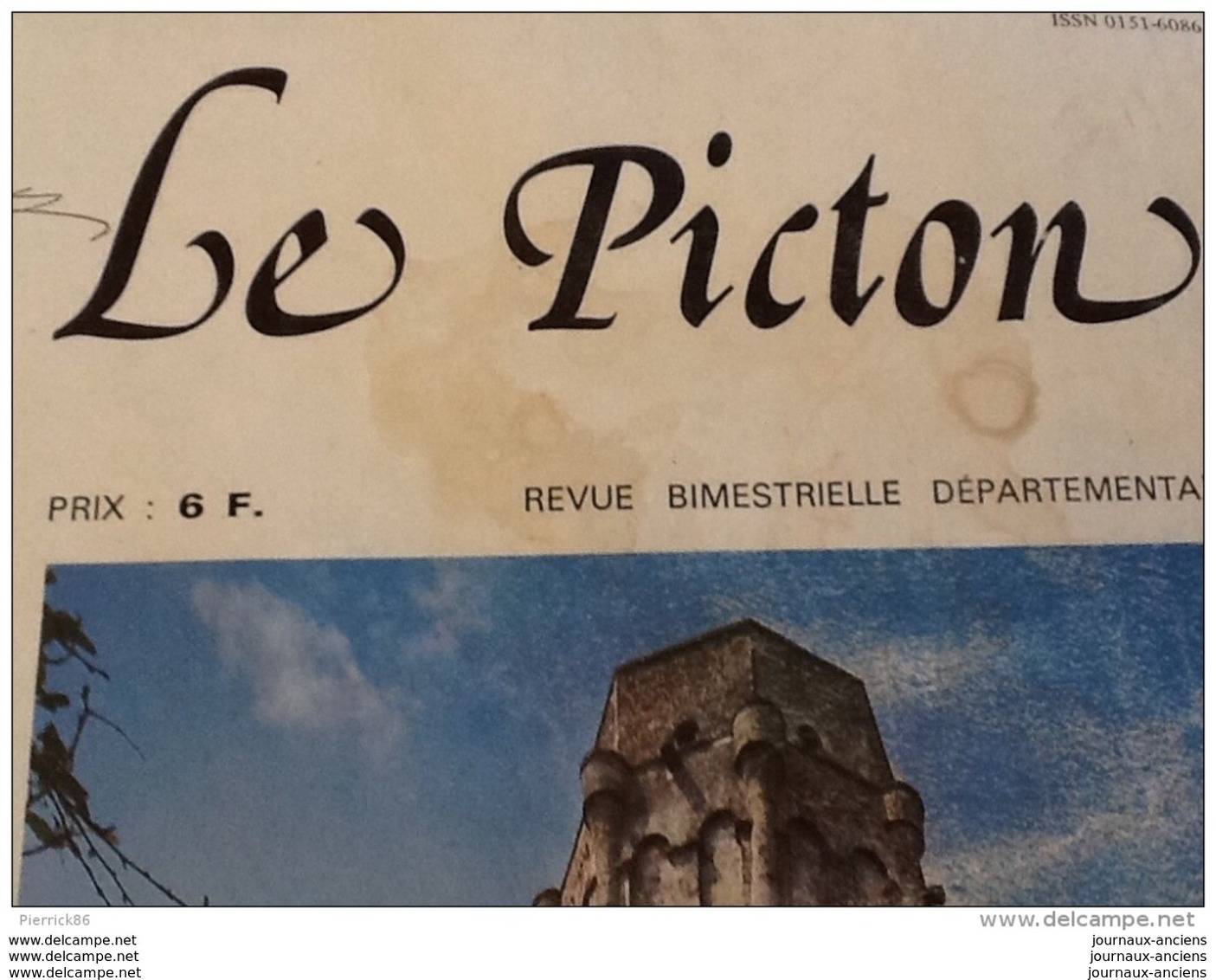 1978 LE PICTON N° 9 - Prospère MERIMÉE - ABBAYES ENTRE VIENNE ET CLAIN - Sainte AMPOULE - LES COIFFES - PATOIS ETC..... - Poitou-Charentes