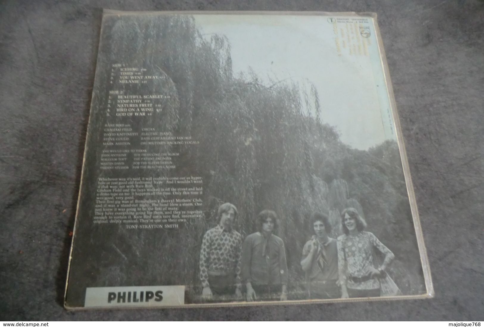 Disque - Rare Bird - "Sympathy" Version Originale - Philips 6 369.900 - 1970 - - Rock