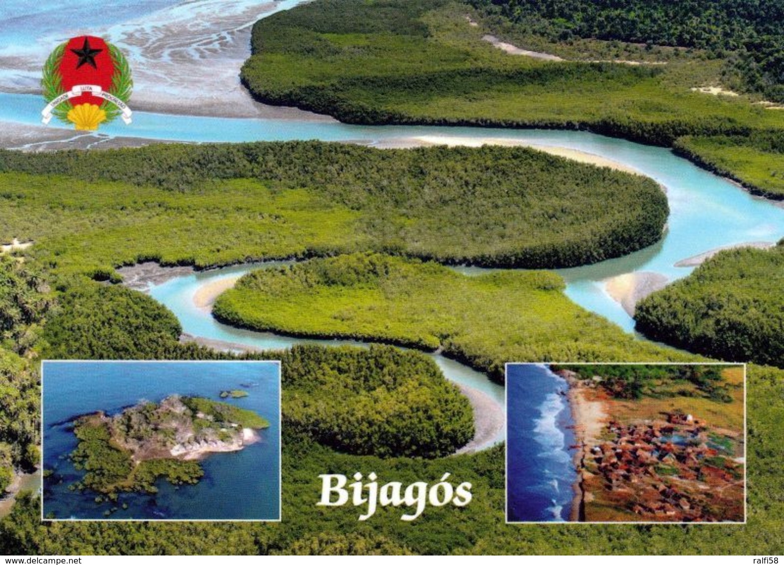 1 AK Guinea-Bissau * Blick Auf Das Bijagos-Archipel - Eine Inselgruppe Im Atlantischen Ozean - Luftbildaufnahmen * - Guinea-Bissau