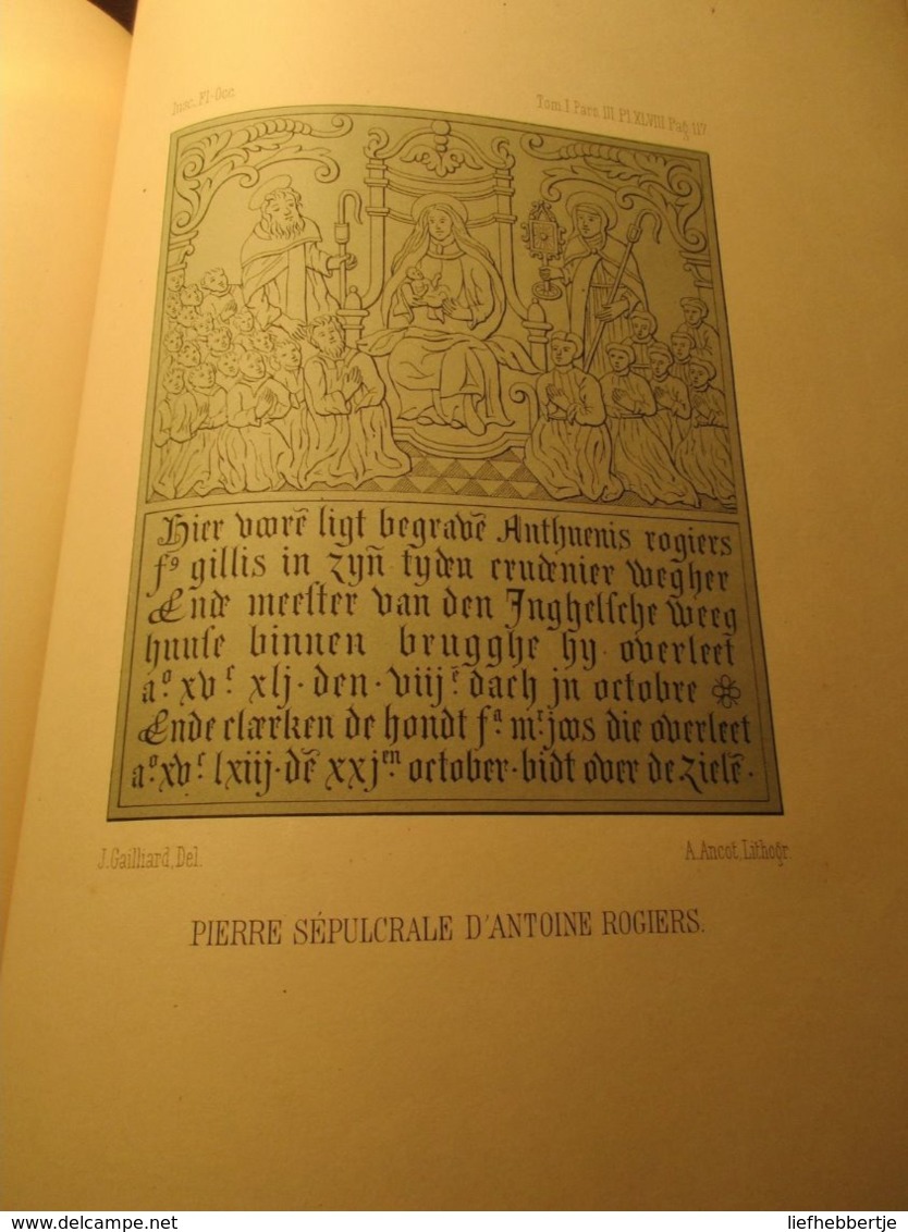 Inscriptions funéraires et monumentales -  Sint-Walburga kerk te Brugge - grafmonumenten - genealogie -  Gailliard