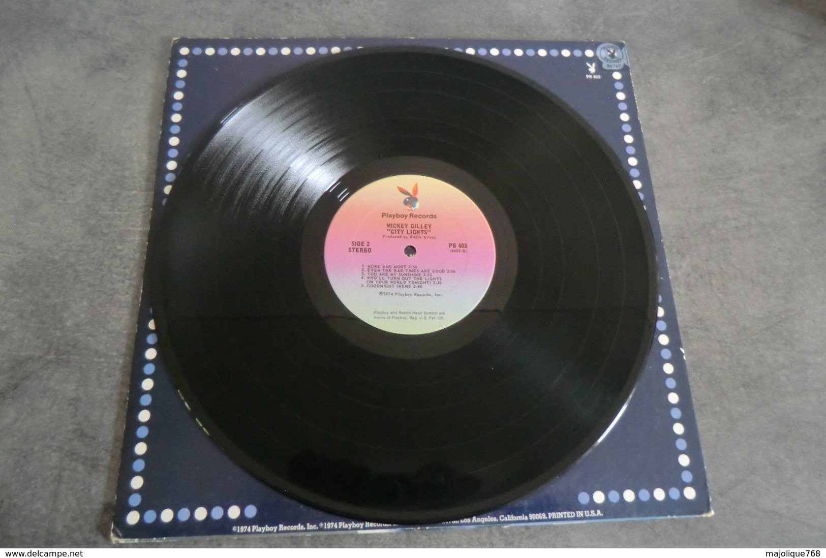 Disque - Mickey Gilley - City Lights - Playboy Records PB 403 - 1974 US - - Country & Folk