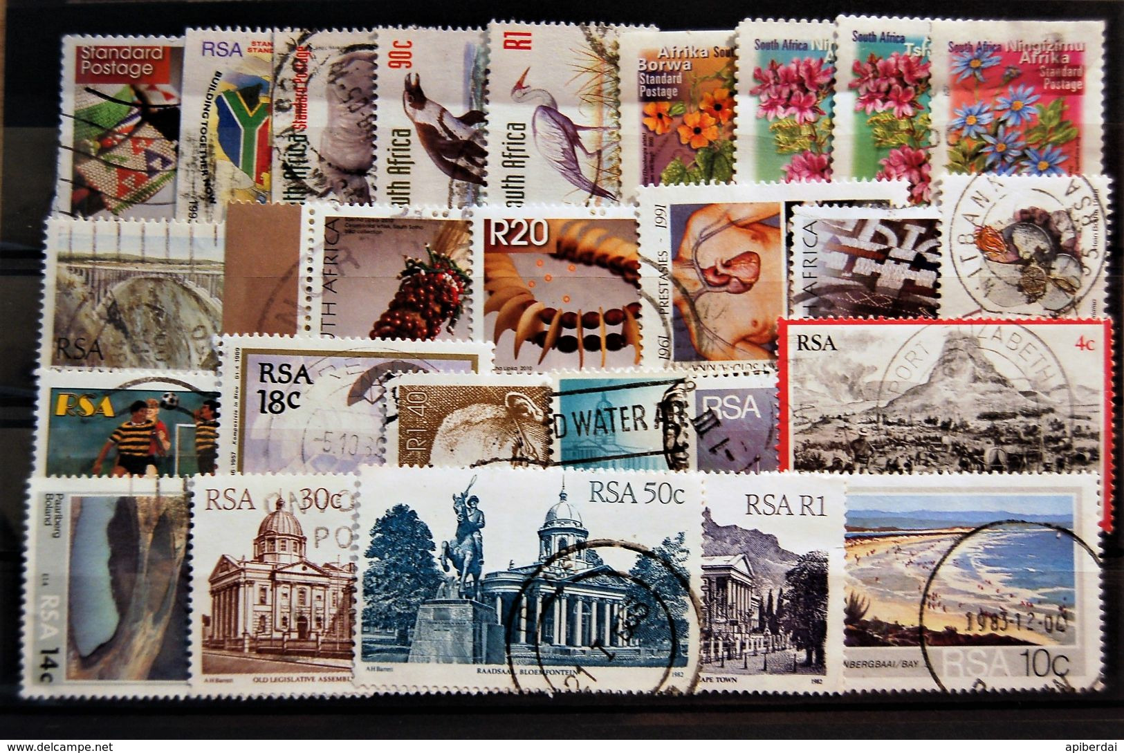 Afrique Du Sud South Africa    - Small Batch Of 25 Stamps Used - Collezioni & Lotti