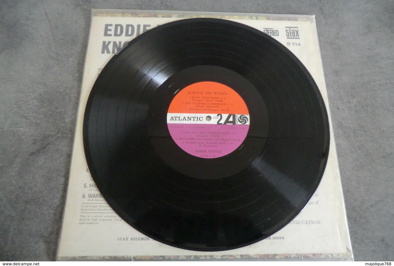 Disque - Eddie Floyd - Knock On Wood - Stax S 714 - 1967 US - - Soul - R&B