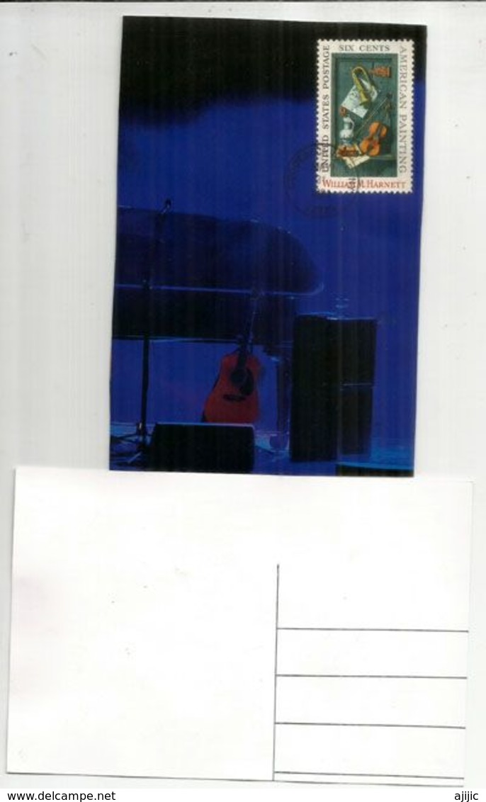 Instruments De Musique (Tableau De William Harnett)  Carte-maximum Etats-Unis - Maximum Cards