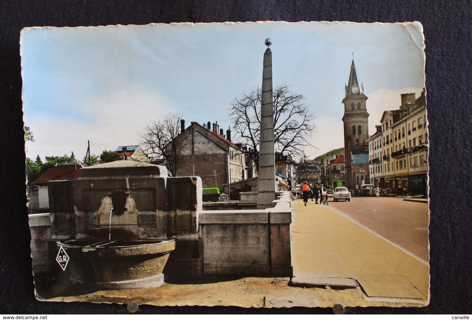 U-156 / [88] Vosges  Saint Die, Pont Central, Vue Sur La Place Saint Martin  / Circule 1957 - Saint Die