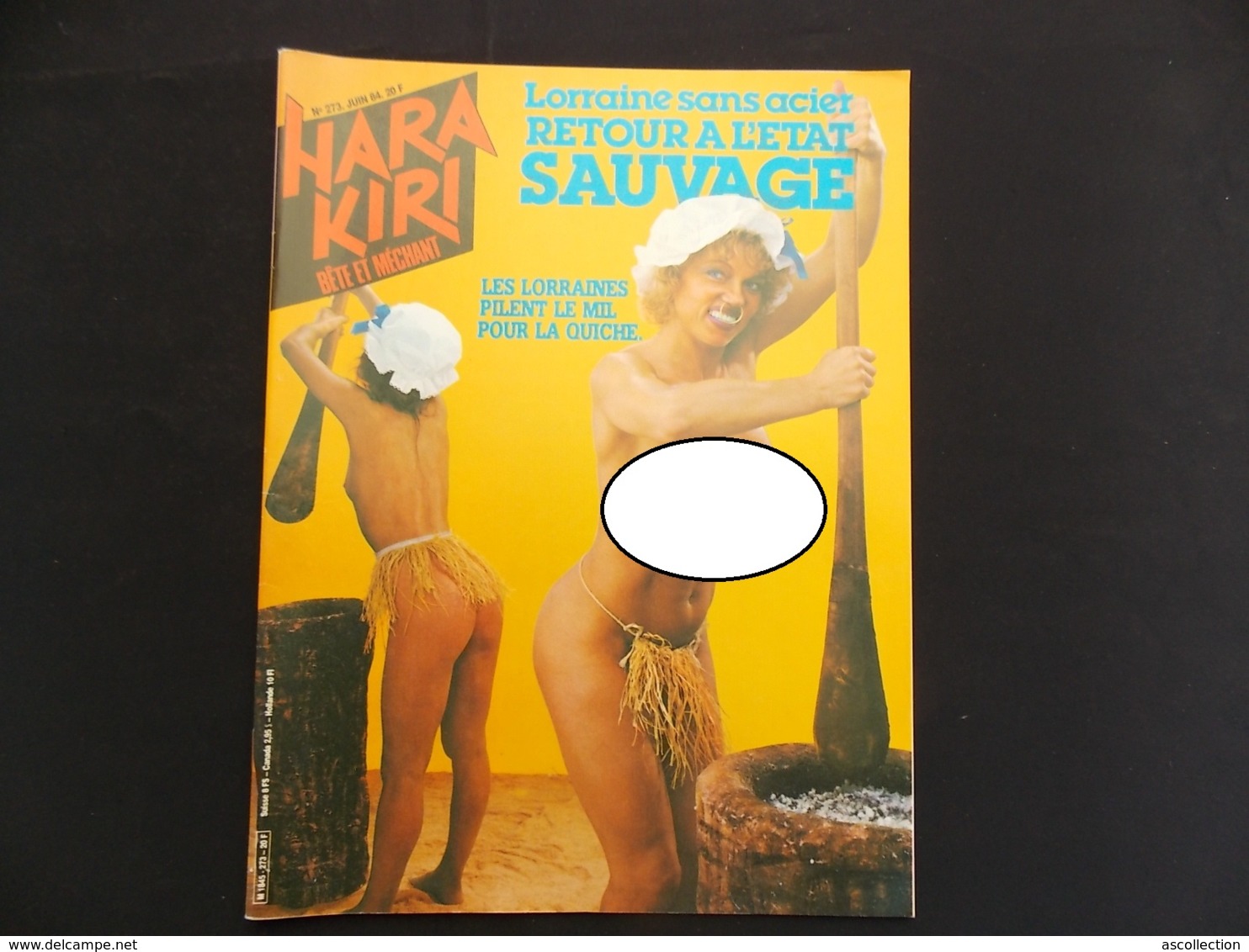 Revue Hara Kiri N°273 1984  Lorraine Sans Acier Retour A L Etat Sauvage Sex, Erotique Humour ... - Humor