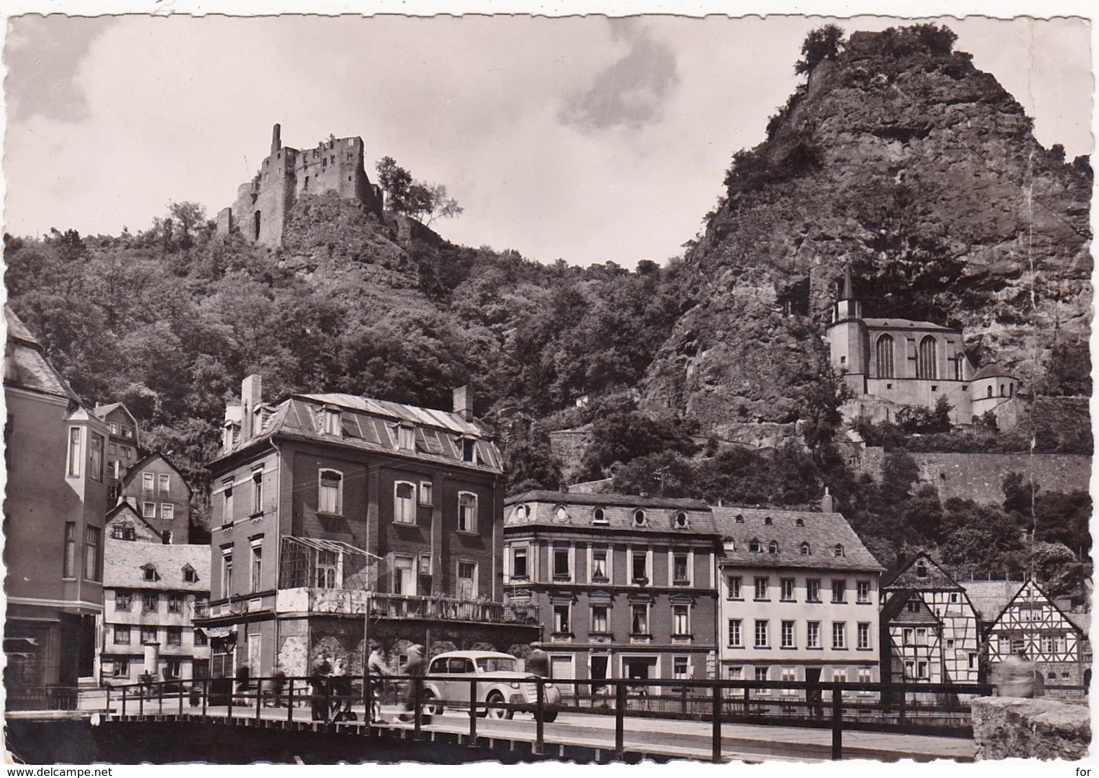 Allemagne : Rhénanie Palatinat : IDAR OBERSTEIN : Felsenkirche Et Vieux Château - ( C.p.s.m. - Grand Format ) - Idar Oberstein