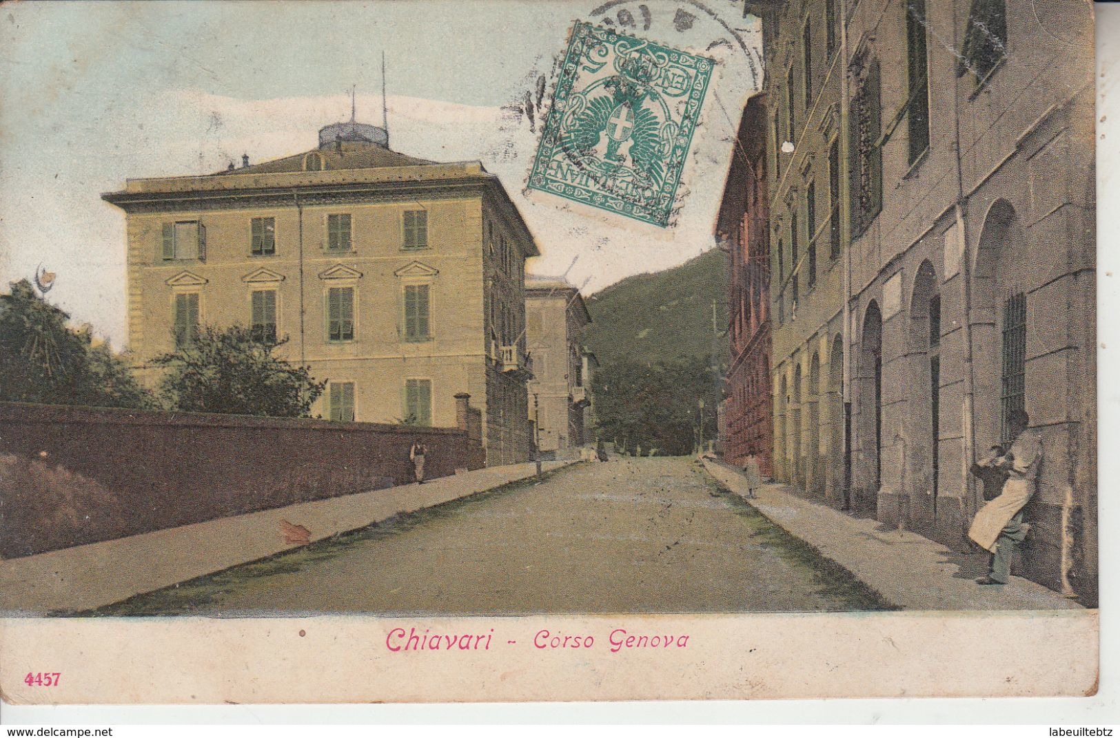 CHIAVARI - 2 Cartes - Via Vittorio  Emanuele & Corso Genova  PRIX FIXE - Genova (Genoa)