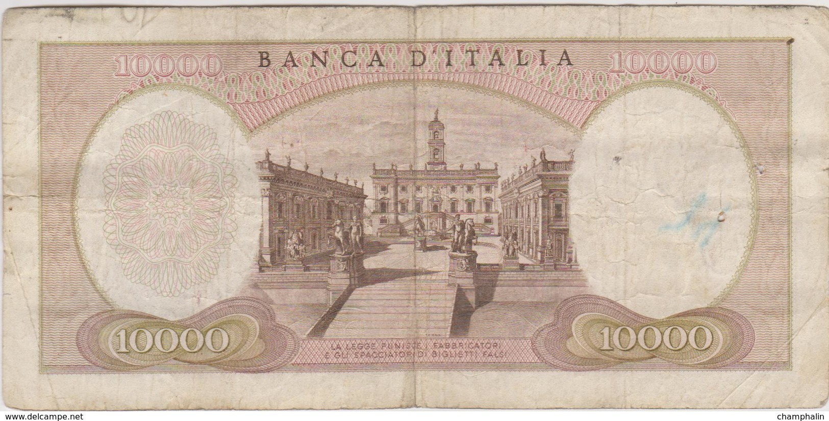 Italie - Billet De 10000 Lire - Michelangelo - 4 Janvier 1968 - P97d - 10.000 Lire