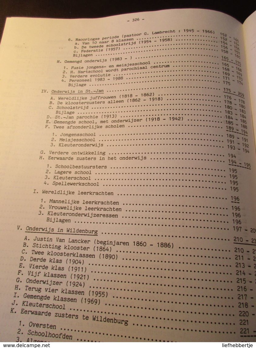 Twee Eeuwen Onderwijs Te Wingene - Door Guido En Lieven Lams - 1988 - Geschichte