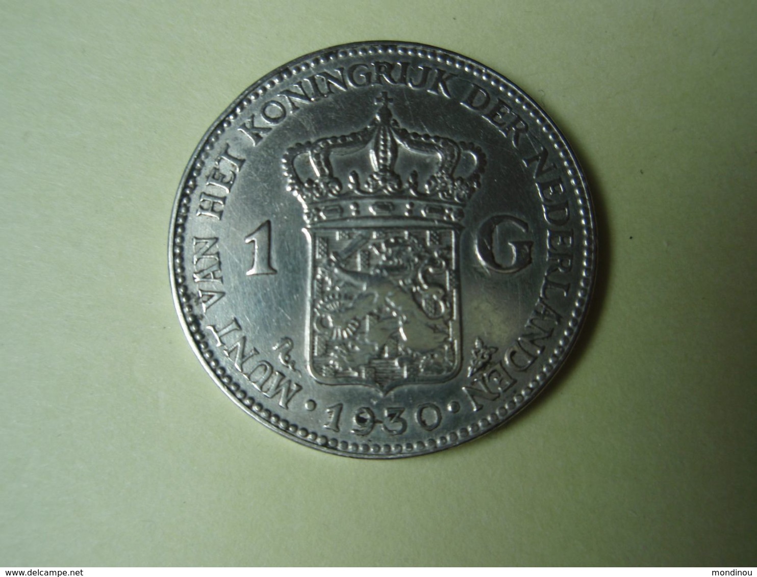 Gulden Wilhelmina 1 Gulden 1930 Argent - Silver - 1 Cent