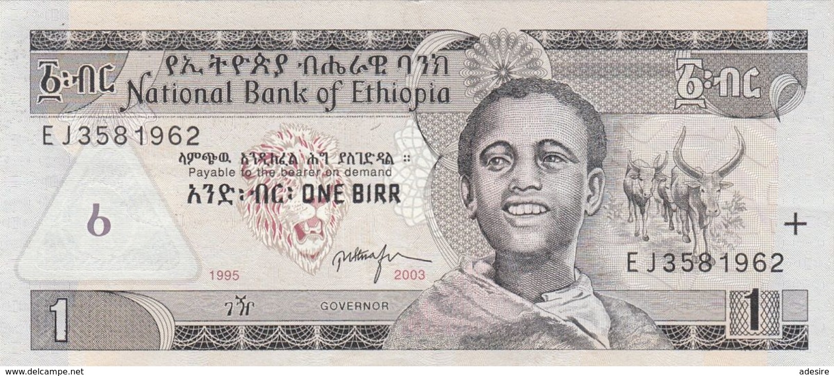 1 BIRR ETHIOPIA BANKNOTE, Sehr Gute Erhaltung - Ethiopia