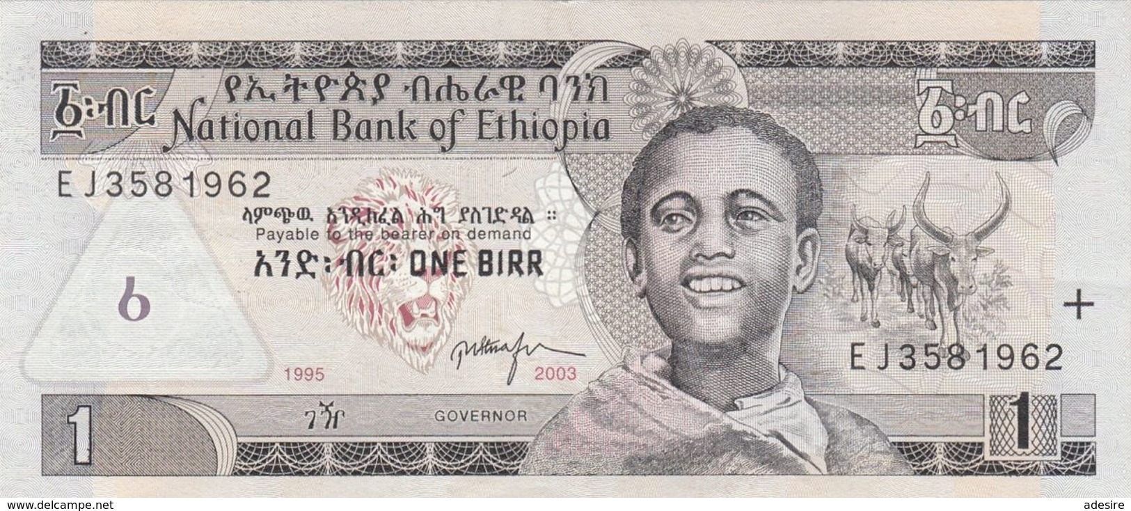 1 BIRR ETHIOPIA BANKNOTE, Sehr Gute Erhaltung - Ethiopië