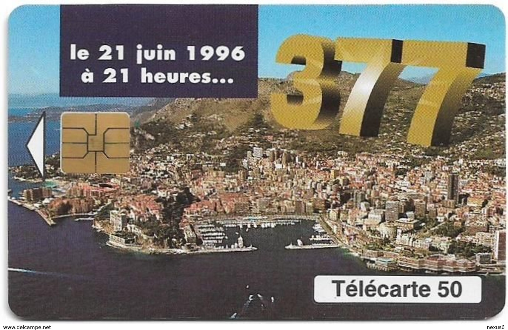 Monaco - MF41 (626) - 377, Changement Numérotation - Cn. A Xxxxx626 - 06.1996, Solaic Afnor, 50Units, 52.000ex, Mint - Monaco