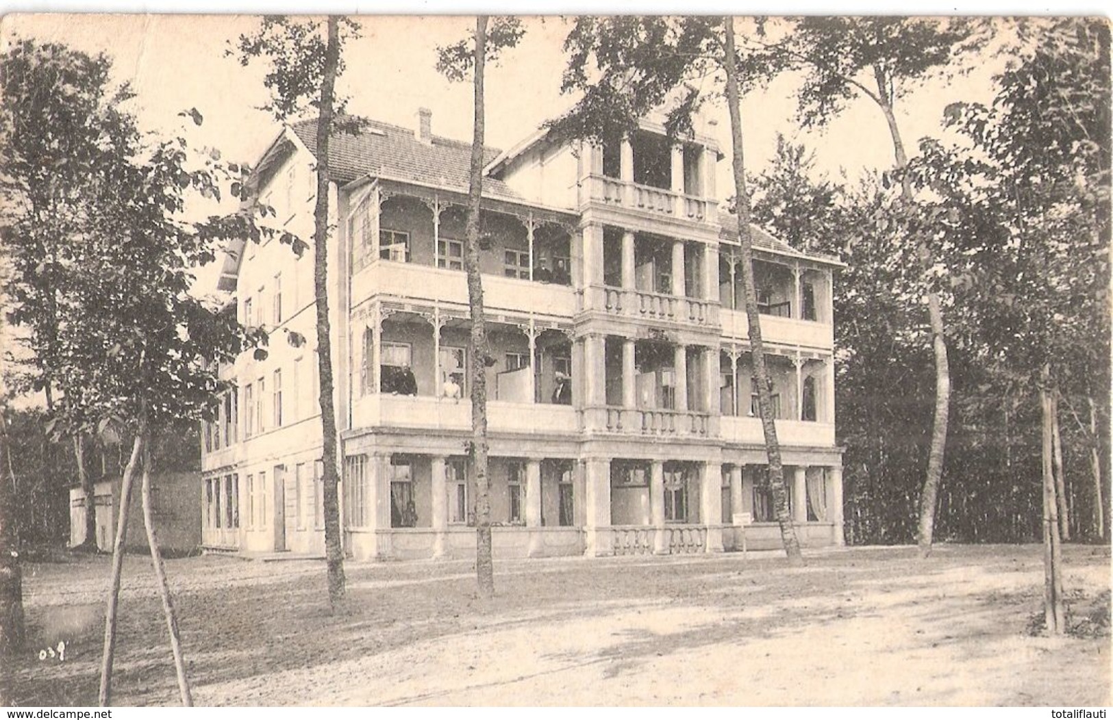 Ostseebad SELLIN Auf Insel Rügen Strandhaus Belebt 5.7.1911 Gelaufen Nach Gingst - Sellin