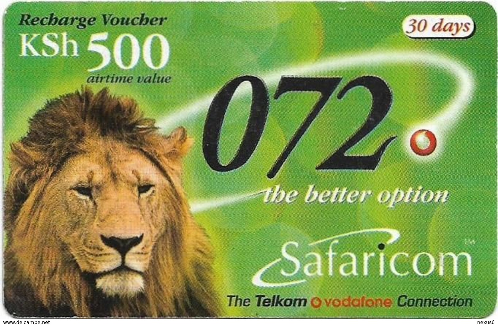 Kenya - Safaricom - Lion 072, Exp. 31.03.2003, GSM Refill 500KShs, Used - Kenia