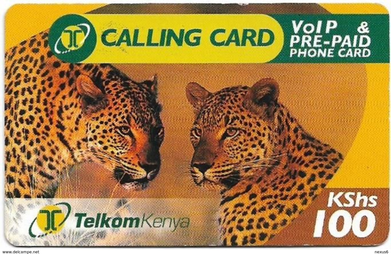 Kenya - Telkom Kenya - Leopards, Exp. 13.04.2009, Remote Mem. 100KShs, Used - Kenia