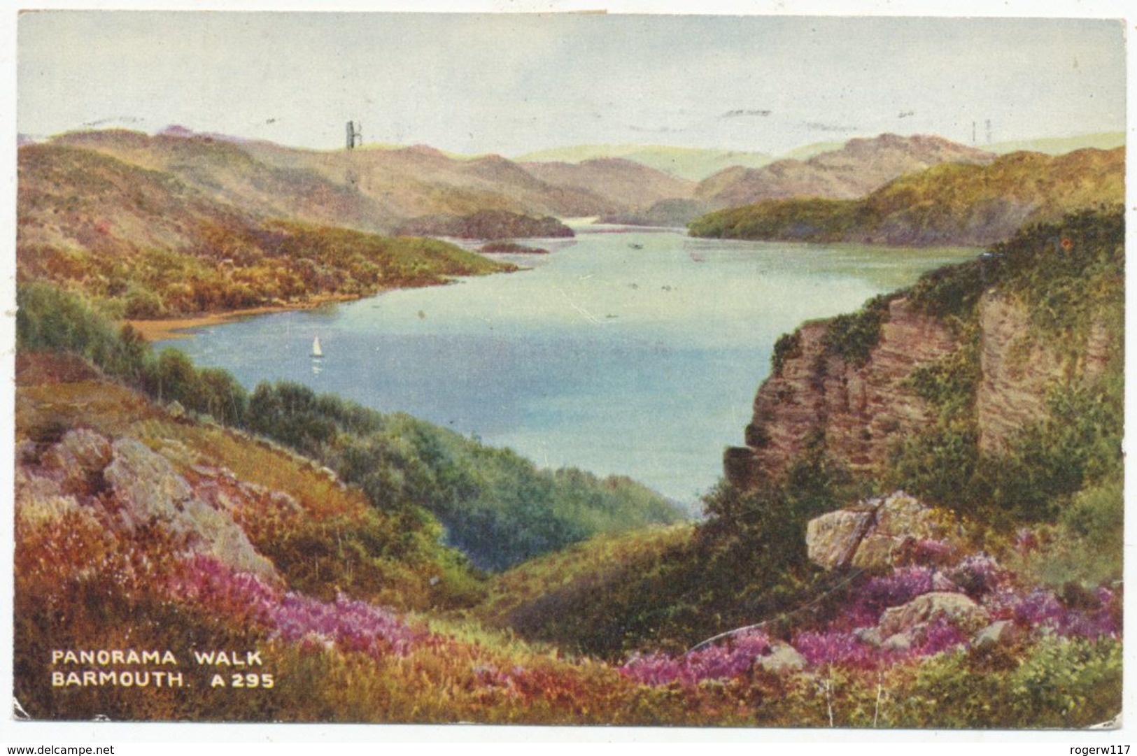 Panorama Walk, Barmouth, 1955 Postcard - Merionethshire