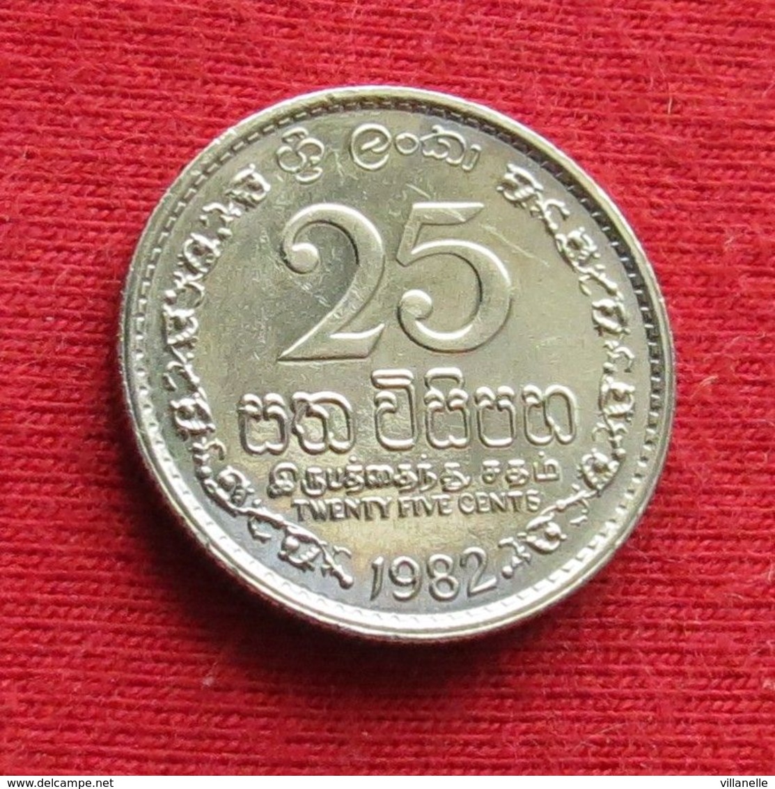 Sri Lanka 25 Cents 1982 KM# 141.2 - Sri Lanka