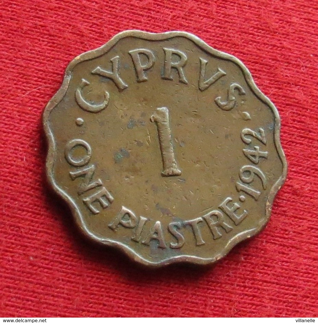 Cyprus 1 One Piastre 1942 KM# 23a Chipre Chypre Cipro Zypern - Cyprus