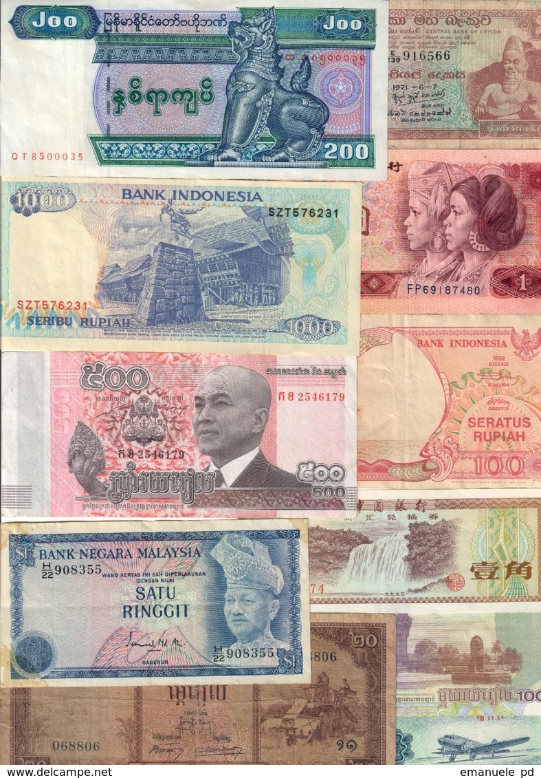 Asia Lot 19 Banknotes - Other - Asia