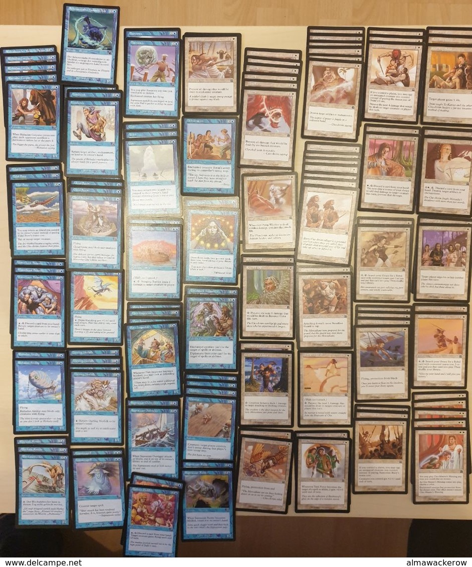 Accumulation of hundreds of MTG cards from different series, interesting opportunity starting at 0.99 Euro! See scans!