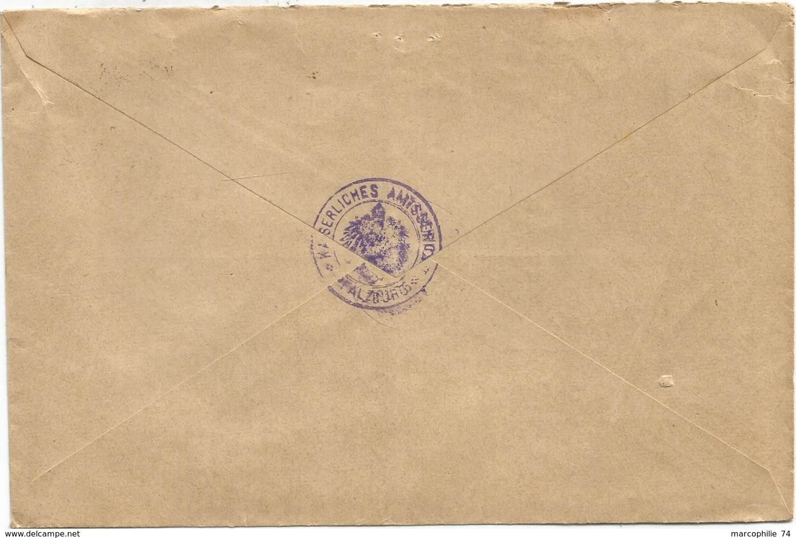 GERMANY LETTRE COVER BRIEF PFALZBURG 5.9.1916 NACHNAHME TO ZABERN ALSACE TAXE 35 - Briefe U. Dokumente