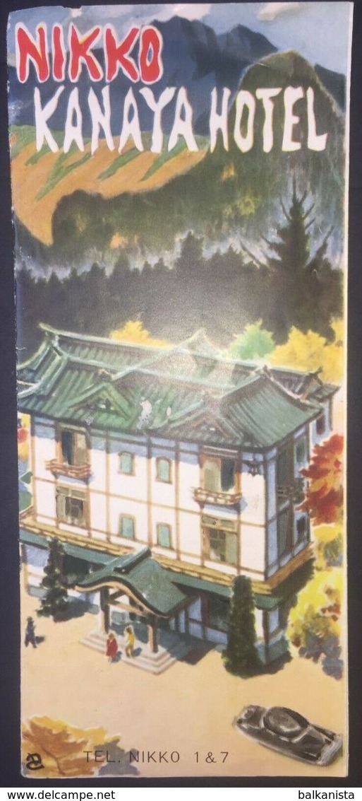 Japan - Nikko Kanaya Hotel 1960's Illustrated Turistic Brochure - Dépliants Touristiques