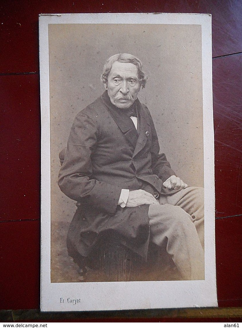 PHOTO CDV 19 EME HOMME TYPE NOTABLE MODE  Cabinet CARJAT A PARIS - Anciennes (Av. 1900)