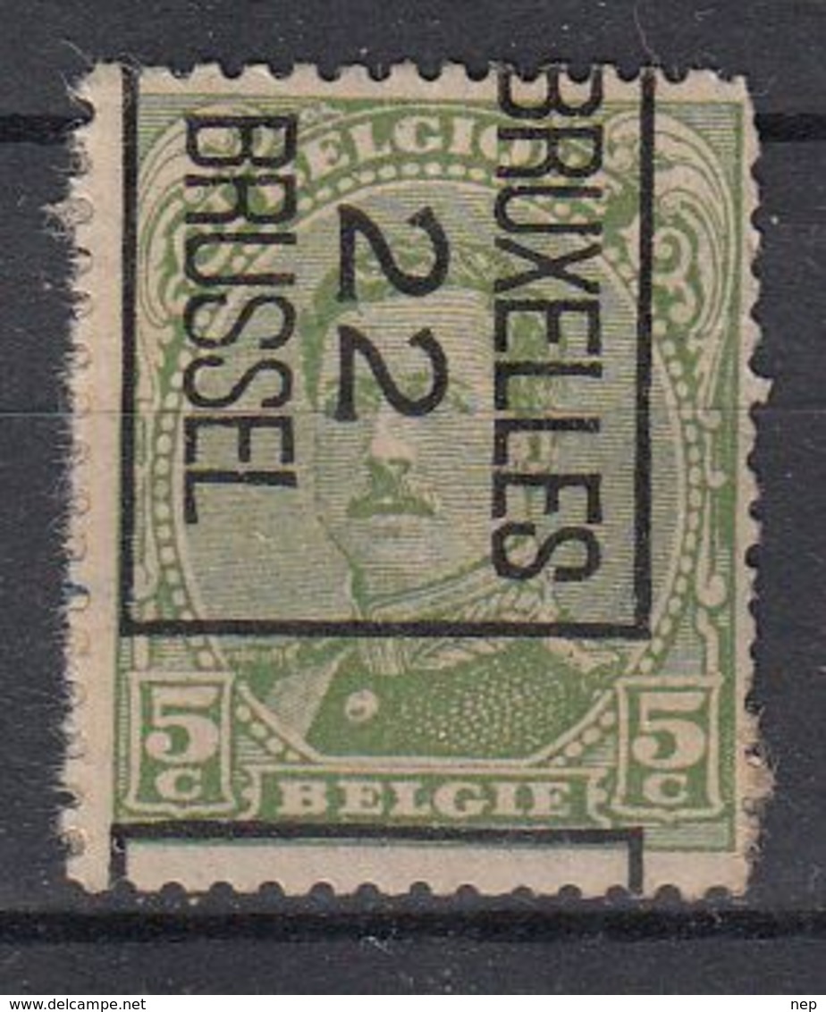 BELGIË - PREO - 1922 - Nr 60-II B (Kantdruk) - BRUXELLES "22" BRUSSEL - (*) - Typografisch 1922-26 (Albert I)