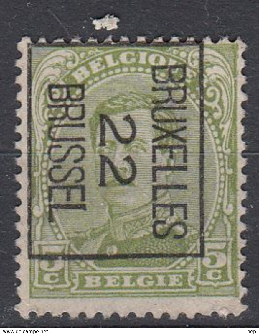 BELGIË - PREO - 1922 - Nr 60-II B - BRUXELLES "22" BRUSSEL - (*) - Typos 1922-26 (Albert I)