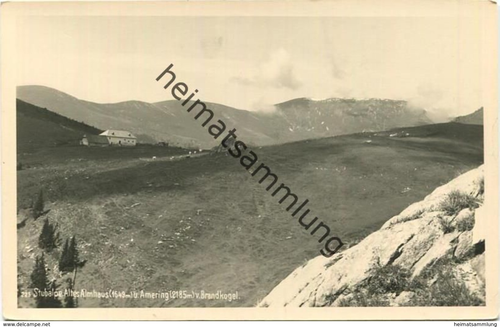 Stubalpe - Altes Almhaus - Amering Vom Brandkogel - Foto-AK - Verlag Walter Kramer Graz - Autres & Non Classés