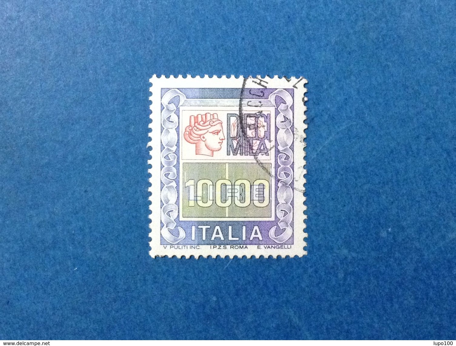 1983 ITALIA FRANCOBOLLO USATO ITALY STAMP USED ALTI VALORI 10000 Lire ALTO VALORE - 1981-90: Afgestempeld