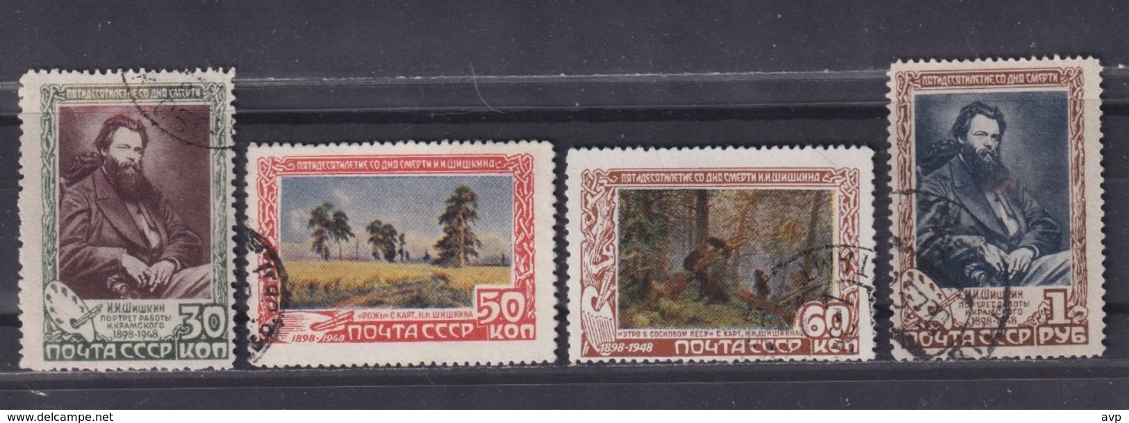 USSR 1948 Michel 1220-1223 Shishkin Used - Gebraucht