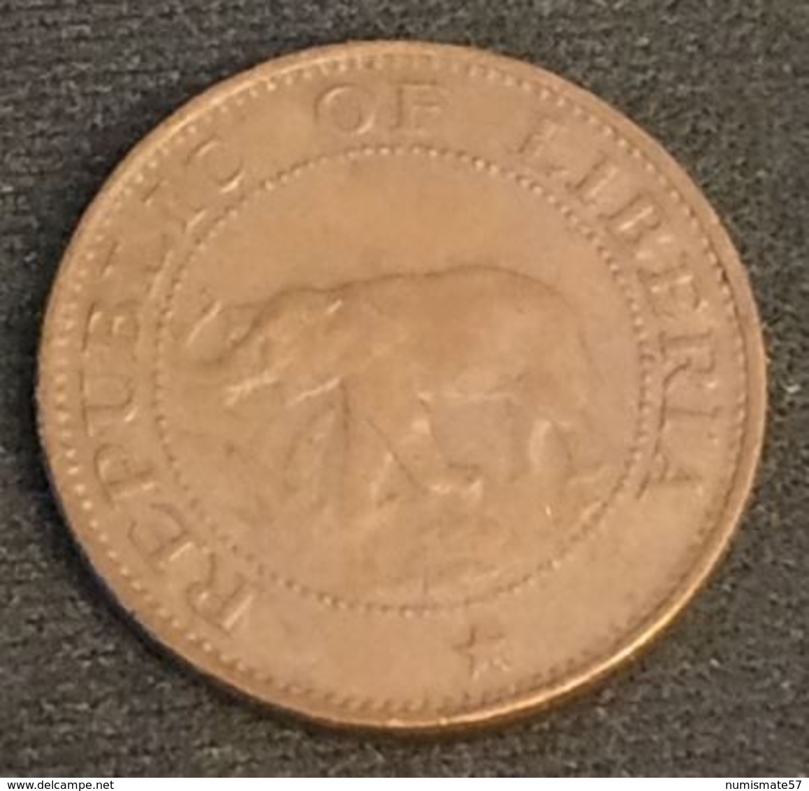 LIBERIA - 1 CENT 1968 - Eléphant - KM 13 - Liberia