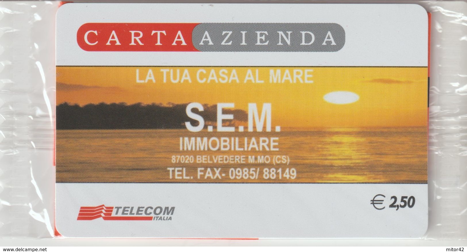 25-Carta Azienda -S.E.M. Immobiliare-Belvedere Marittimo-Cosenza-Nuova In Confezione Originale - Otros & Sin Clasificación