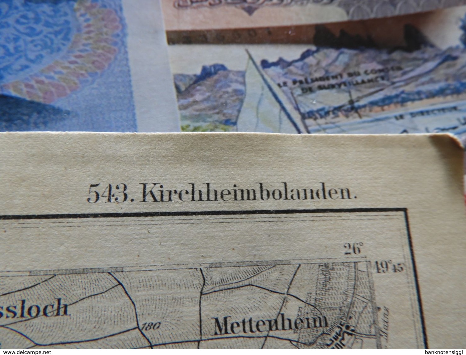 Karte derDeutschen Reichs "Kirchheimbolanden." 1884
