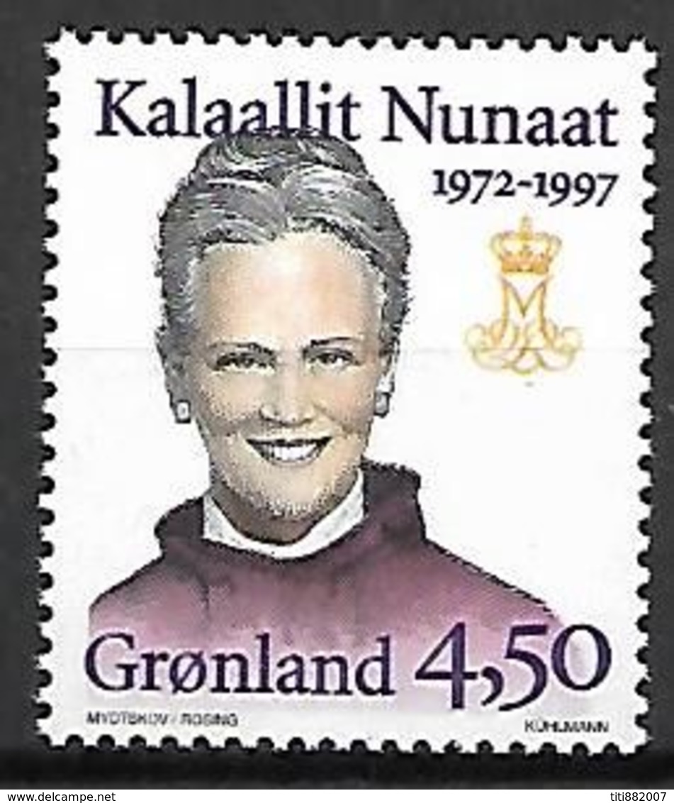 GROENLAND    -   1997  .  Y&T N° 282 **.     Reine Margrethe II - Neufs