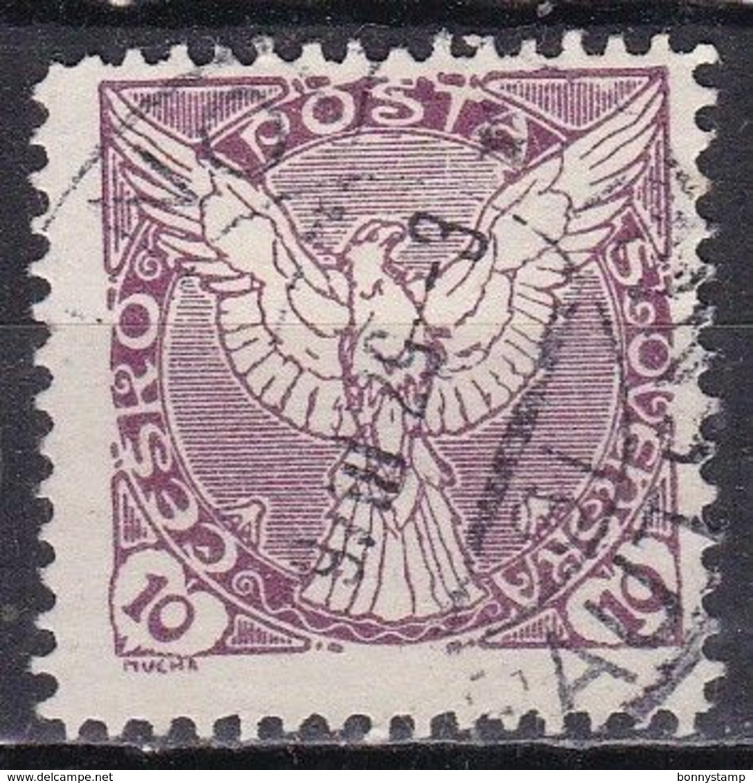 Cecoslovacchia, 1918/20 - 10h Windhover, Perforated - Nr.P4 Usato° - Newspaper Stamps