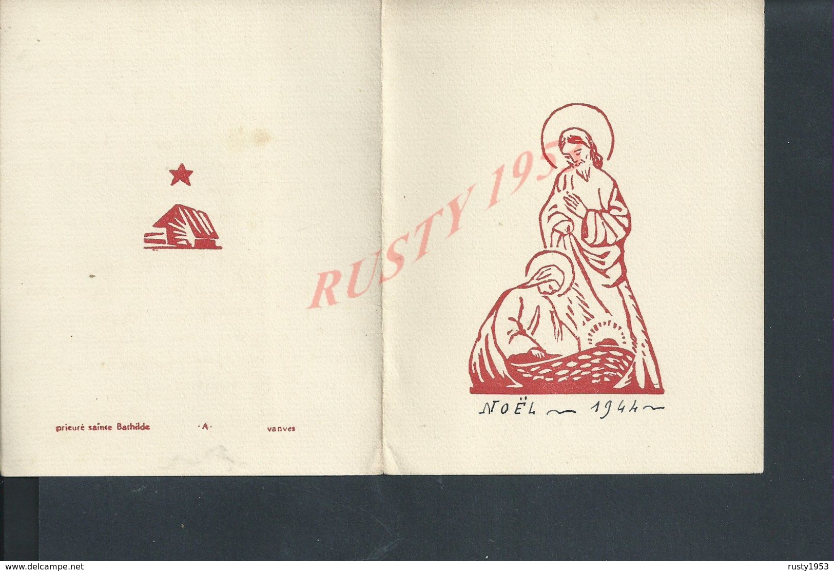 RELIGION TYPE DEPLIANT NOËL 1944 ECRITE DE ISSY LES MOULINEAUX : - Other & Unclassified