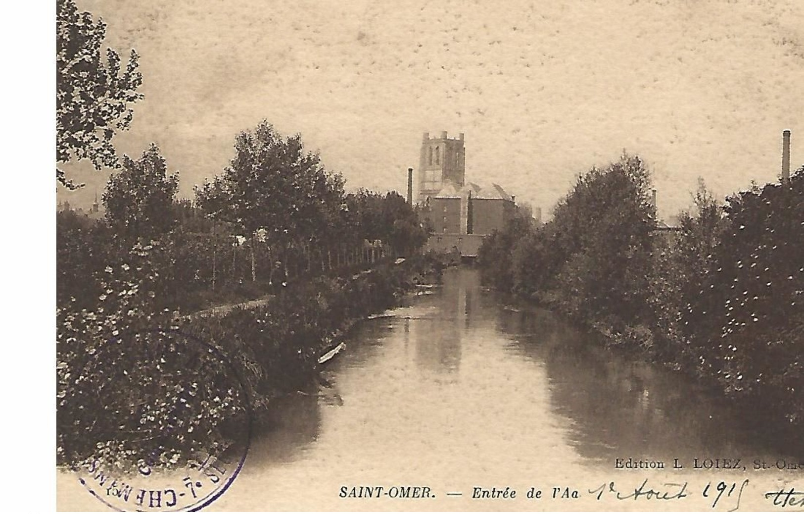 Chemins De Fer De Campagne-7 Eme Section-le Commandant- Sur Cpa De Saint-omer - 1. Weltkrieg 1914-1918